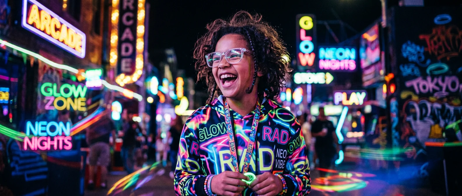 12-year-old wearing eyeglasses and smiling